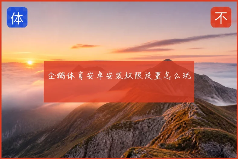 企鹅体育安卓安装权限设置怎么玩